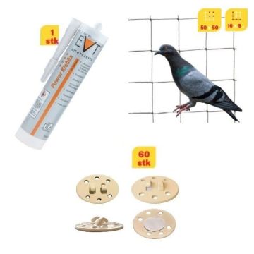 Duenet pakkeløsning - til altan (3 x 10 meter)