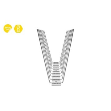 Duepigge 50 cm. (rustfrit stål)