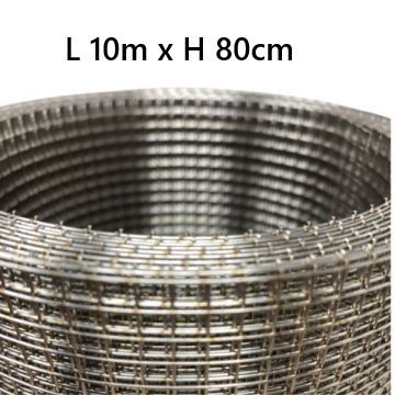 Gnaverstop-net i rustfrit stål 5 meter