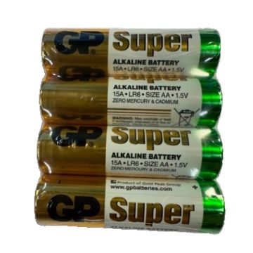 GP Super Alkaline AA batteri, 15A/LR6 (4 stk.)