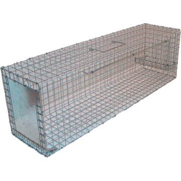 Mårfælde Galvaniseret Med 1 Indgang - 83x25x34 cm