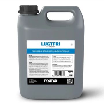 ProtoxLugtfri er et middel til at fjerne dårlig lugt på alle overflader, men specielt på de ”bløde” overflader som polstrede møbler, tekstiler (sko, sportstøj, etc.) og tæpper.